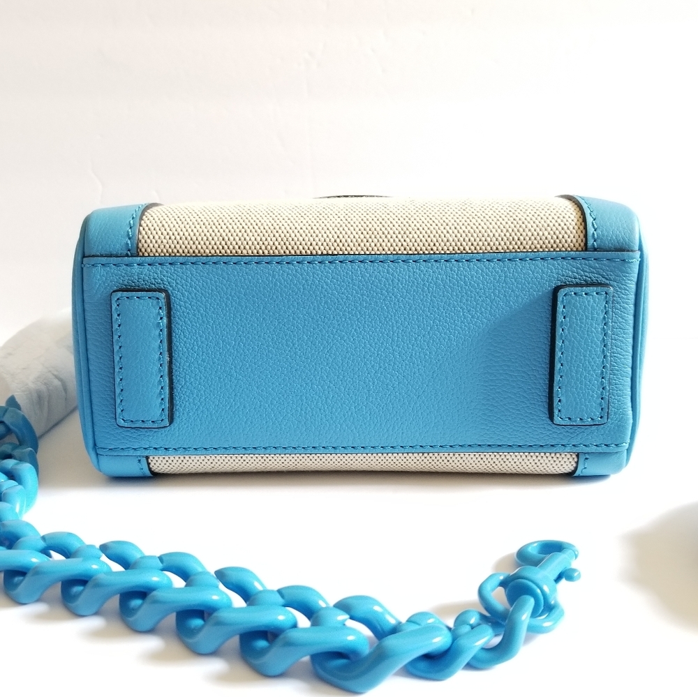 Versace Small La Medusa Canvas Leather Top Handle Crossbody Bag - Picture 6 of 14